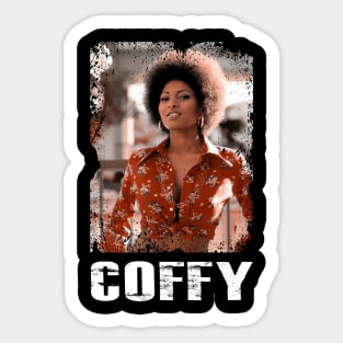 Pam Grier's Iconic Coffee Blaxploitation Classic Shirt Sticker